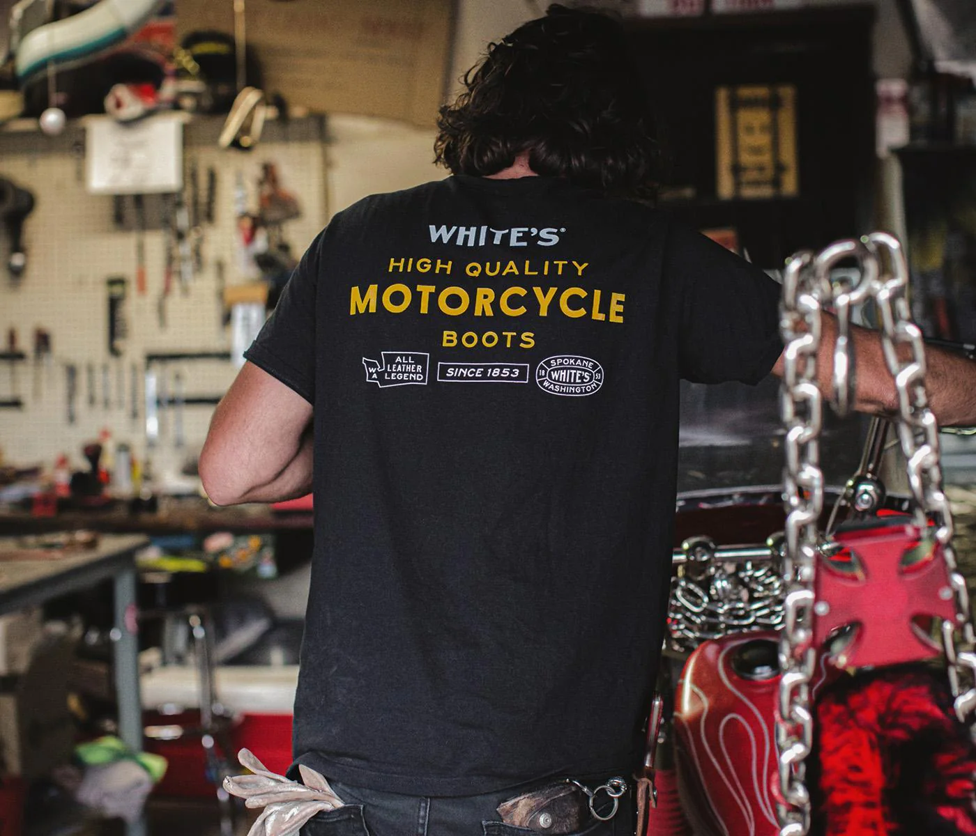 Motorcycle Shop T-Shirt - Image 3