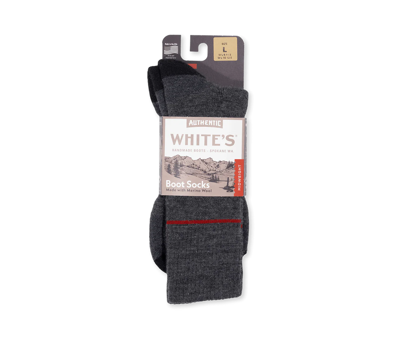 White's Midweight Crew Sock - Image 2